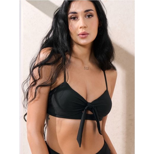 Sinsay - Góra od bikini z ozdobną kokardą - czarny ze sklepu Sinsay w kategorii Stroje kąpielowe - zdjęcie 183571635