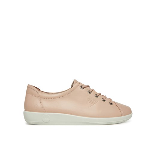 Sneakersy ECCO Soft 2.0 Tie 20650311118 Różowy ze sklepu eobuwie.pl w kategorii Buty sportowe damskie - zdjęcie 183572809