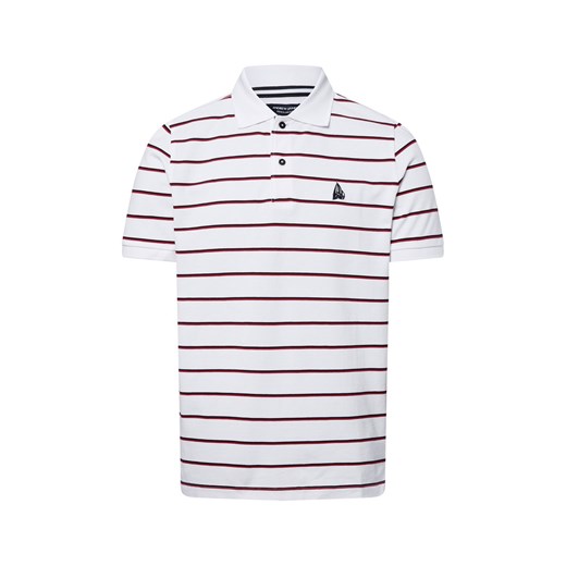 Andrew James Męska koszulka polo Mężczyźni Bawełna biały w paski ze sklepu vangraaf w kategorii T-shirty męskie - zdjęcie 183575525