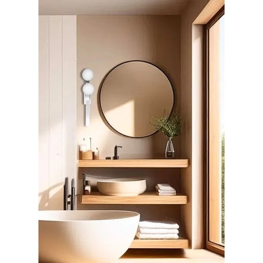 Podłużny biały kinkiet led - K583-Monec Lumes One Size Edinos.pl
