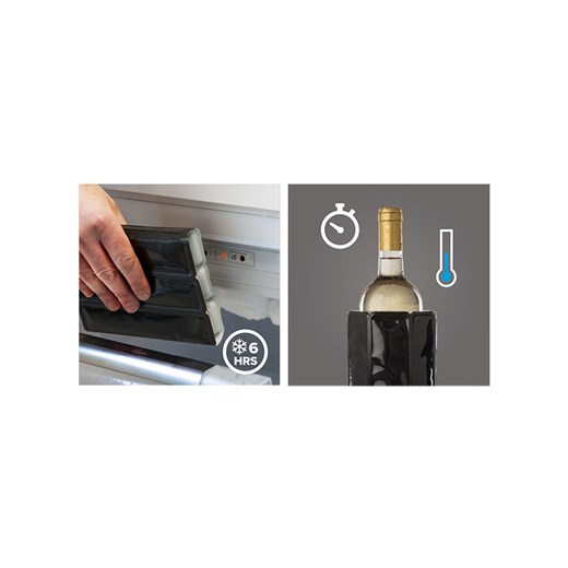 Vacu Vin Schładzacz w kolorze czarnym do piwa - wys. 11,5 x Ø 8 cm Vacu Vin onesize promocyjna cena Limango Polska