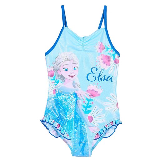 Disney Frozen Strój kąpielowy &quot;Kraina Lodu&quot; w kolorze błękitno-jasnoróżowym ze sklepu Limango Polska w kategorii Stroje kąpielowe - zdjęcie 183576865