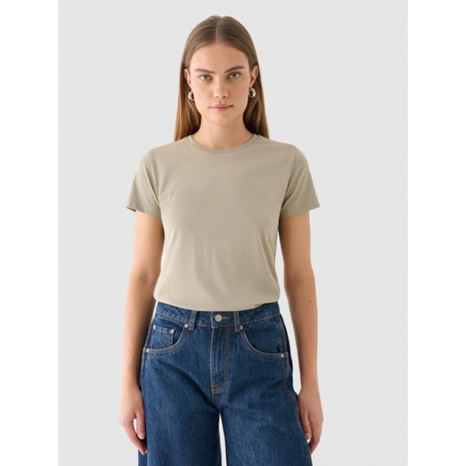 Damski t-shirt basic Outhorn OTHWAW24TTSHF2137 - szary Outhorn XS Sportstylestory.com wyprzedaż