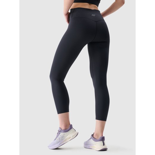 Damskie legginsy treningowe 4F 4FRSS25TFTIF308 - czarne ze sklepu Sportstylestory.com w kategorii Spodnie damskie - zdjęcie 183577145
