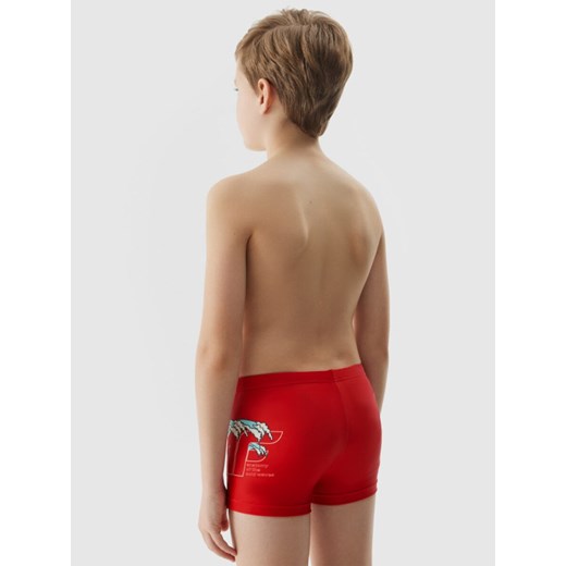 Chłopięce kąpielówki 4F 4FJWSS25USWTM036 - czerwone ze sklepu Sportstylestory.com w kategorii Kąpielówki chłopięce - zdjęcie 183577196