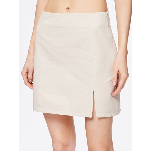 Moss Copenhagen Spódnica mini Cyrilla 17258 Écru Slim Fit ze sklepu MODIVO w kategorii Spódnice - zdjęcie 183578027