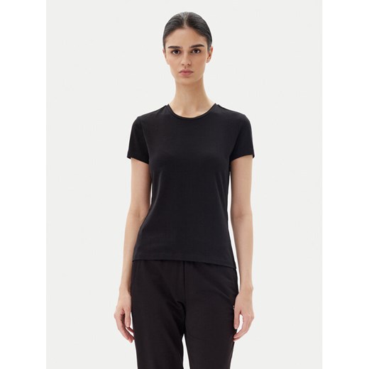 EA7 Emporio Armani T-Shirt 7W000497 AF14880 UC001 Czarny Regular Fit ze sklepu MODIVO w kategorii Bluzki damskie - zdjęcie 183578037