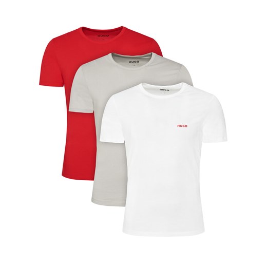 HUGO Komplet 3 t-shirtów T-Shirt Rn Triplet P 50532811 Kolorowy Regular Fit ze sklepu MODIVO w kategorii T-shirty męskie - zdjęcie 183578079