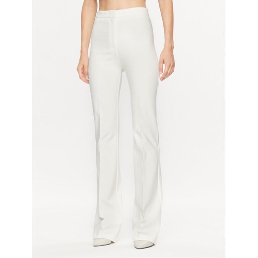 Pinko Spodnie materiałowe 100054 A15M Biały Wide Leg ze sklepu MODIVO w kategorii Spodnie damskie - zdjęcie 183578085