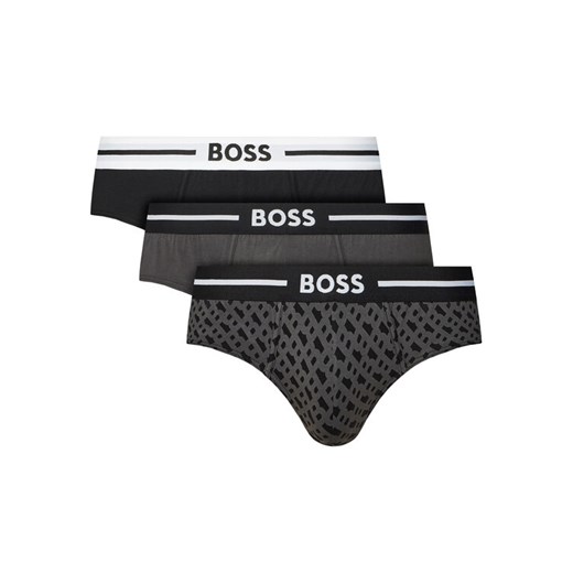 BOSS Komplet 3 par slipów 50531706 Szary ze sklepu MODIVO w kategorii Majtki męskie - zdjęcie 183578116