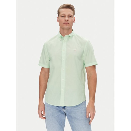 Tommy Hilfiger Koszula MW0MW37584 Zielony Regular Fit ze sklepu MODIVO w kategorii Koszule męskie - zdjęcie 183578157