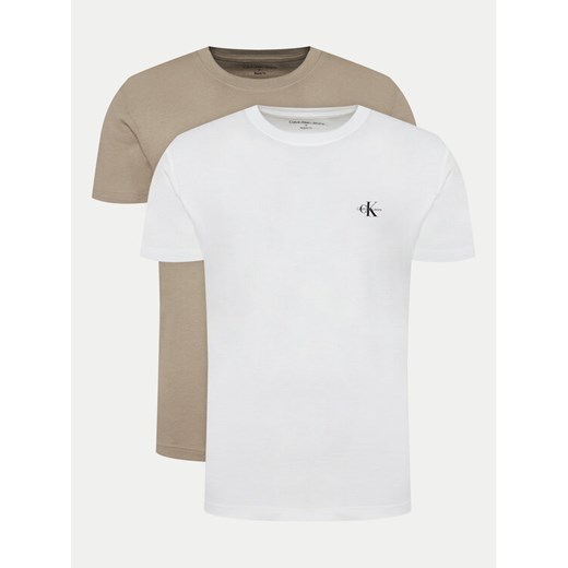 Calvin Klein Jeans Komplet 2 t-shirtów Monologo J30J320199 Kolorowy Regular Fit ze sklepu MODIVO w kategorii T-shirty męskie - zdjęcie 183578166