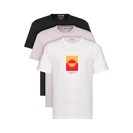 Jack&Jones Komplet 3 t-shirtów Marbella 12263098 Kolorowy Relaxed Fit ze sklepu MODIVO w kategorii T-shirty męskie - zdjęcie 183578197