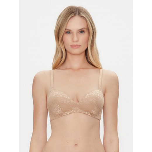 Emporio Armani Underwear Biustonosz bezfiszbinowy EW000444 AF10880 F6016 Beżowy ze sklepu MODIVO w kategorii Biustonosze - zdjęcie 183578215