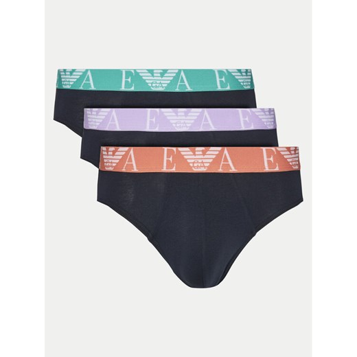Emporio Armani Underwear Komplet 3 par slipów EM000258 AF10778 MB139 Granatowy ze sklepu MODIVO w kategorii Majtki męskie - zdjęcie 183578277