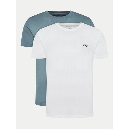 Calvin Klein Jeans Komplet 2 t-shirtów Monologo J30J320199 Kolorowy Regular Fit ze sklepu MODIVO w kategorii T-shirty męskie - zdjęcie 183578286