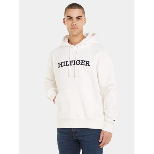 Tommy Hilfiger Bluza Monotype Embro MW0MW33062 Biały Regular Fit ze sklepu MODIVO w kategorii Bluzy męskie - zdjęcie 183578288