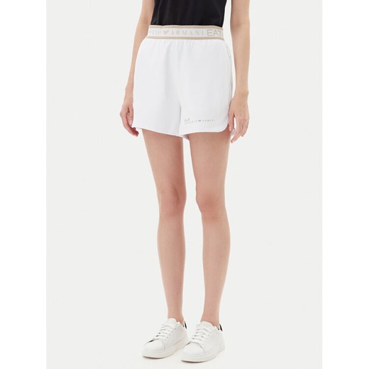 EA7 Emporio Armani Szorty sportowe 7W000280 AF12501 U0002 Biały Regular Fit ze sklepu MODIVO w kategorii Szorty - zdjęcie 183578346