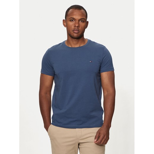 Tommy Hilfiger T-Shirt MW0MW10800 Niebieski Slim Fit ze sklepu MODIVO w kategorii T-shirty męskie - zdjęcie 183578356