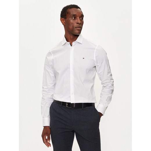 Tommy Hilfiger Koszula MW0MW36918 Biały Slim Fit ze sklepu MODIVO w kategorii Koszule męskie - zdjęcie 183578367