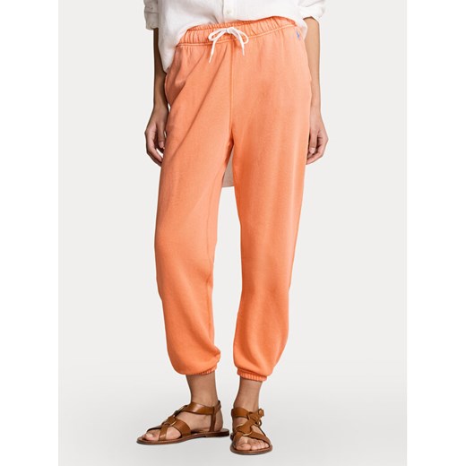 Polo Ralph Lauren Spodnie dresowe 211935585001 Pomarańczowy Regular Fit ze sklepu MODIVO w kategorii Spodnie damskie - zdjęcie 183578375