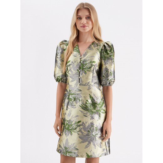 Bruuns Bazaar Sukienka koktajlowa Watsonia BBW3465 Zielony Regular Fit ze sklepu MODIVO w kategorii Sukienki - zdjęcie 183578407