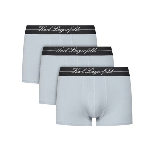 KARL LAGERFELD Komplet 3 par bokserek A1M47089 Błękitny ze sklepu MODIVO w kategorii Majtki męskie - zdjęcie 183578419