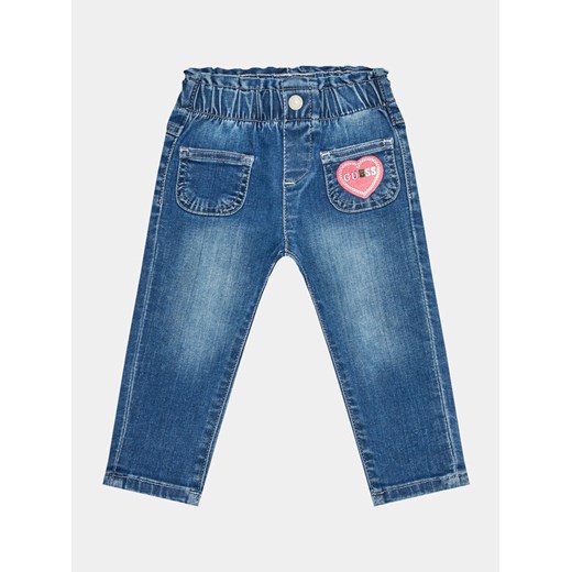 Guess Jeansy A3YA00 D4CA0 Granatowy Relaxed Fit ze sklepu MODIVO w kategorii Spodnie i półśpiochy - zdjęcie 183578477