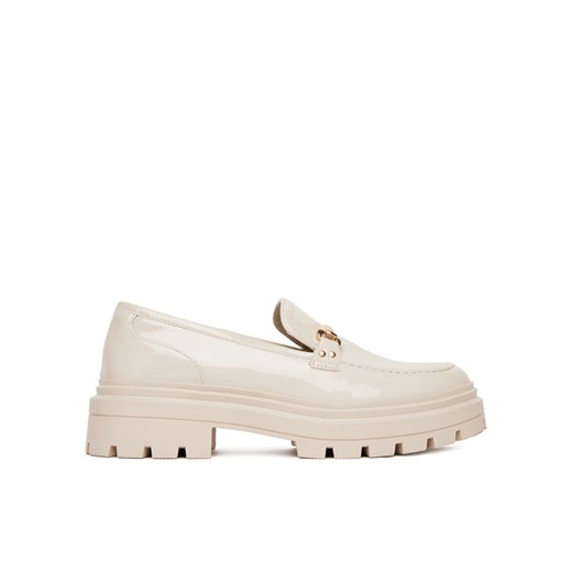 DeeZee Loafersy 58682-9 Beżowy ze sklepu MODIVO w kategorii Lordsy damskie - zdjęcie 183578495