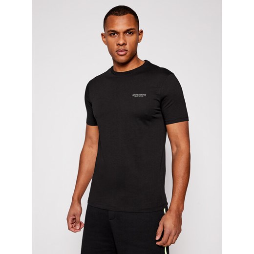 Armani Exchange T-Shirt 8NZT91 Z8H4Z 1200 Czarny Regular Fit ze sklepu MODIVO w kategorii T-shirty męskie - zdjęcie 183578626