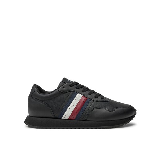 Tommy Hilfiger Sneakersy Runner Evo Lth Mix Ess FM0FM05121 Czarny Tommy Hilfiger 41 MODIVO