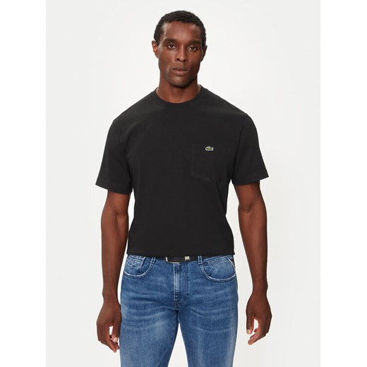 Lacoste T-Shirt TH2827 Czarny Regular Fit ze sklepu MODIVO w kategorii T-shirty męskie - zdjęcie 183578716