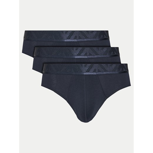 Emporio Armani Underwear Komplet 3 par slipów EM000258 AF10780 MB139 Granatowy ze sklepu MODIVO w kategorii Majtki męskie - zdjęcie 183578736