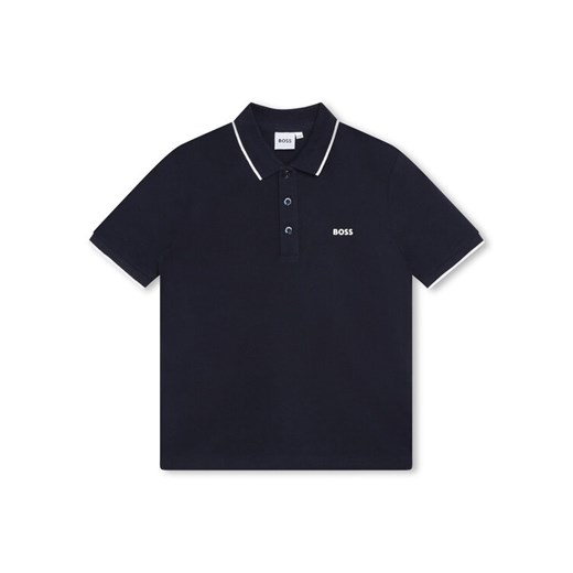 Boss Polo J25P26 S Granatowy Regular Fit ze sklepu MODIVO w kategorii T-shirty chłopięce - zdjęcie 183578748