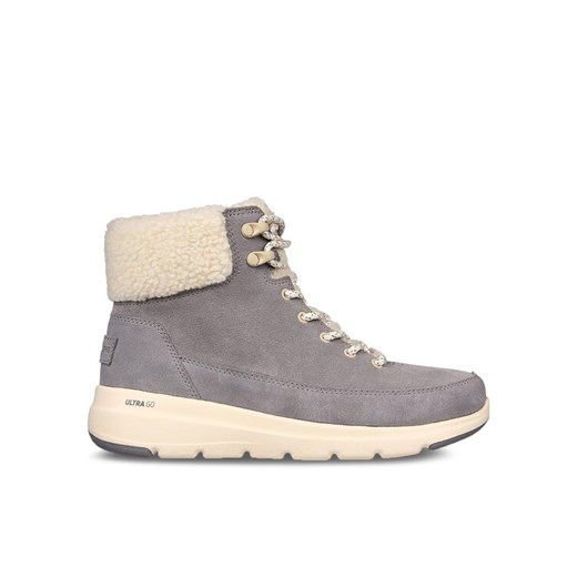 Skechers Botki Glacial Ultra Woodlands 16677/GRY Szary ze sklepu MODIVO w kategorii Workery damskie - zdjęcie 183582836