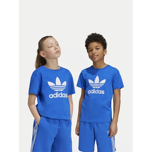 adidas T-Shirt adicolor Trefoil IY7425 Niebieski Regular Fit ze sklepu MODIVO w kategorii T-shirty chłopięce - zdjęcie 183582857