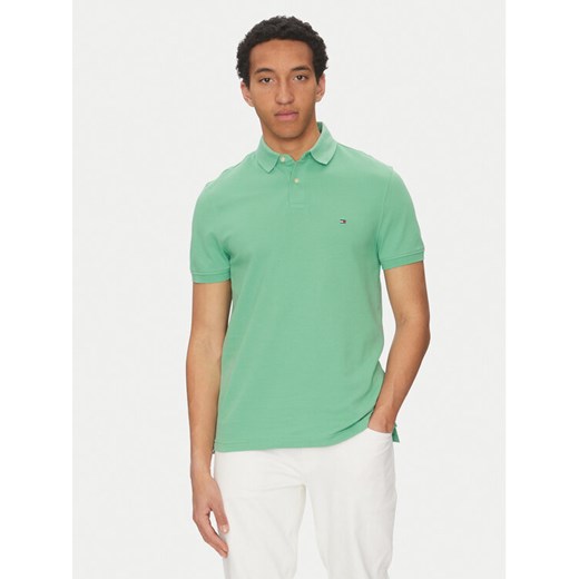 Tommy Hilfiger Polo 1985 MW0MW17770 Zielony Regular Fit ze sklepu MODIVO w kategorii T-shirty męskie - zdjęcie 183582939