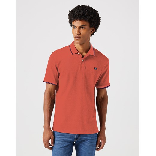 WRANGLER MĘSKA KOSZULKA POLO SHIRT BURNT SIENNA 112352857 ze sklepu YouNeedit.pl w kategorii T-shirty męskie - zdjęcie 183584129