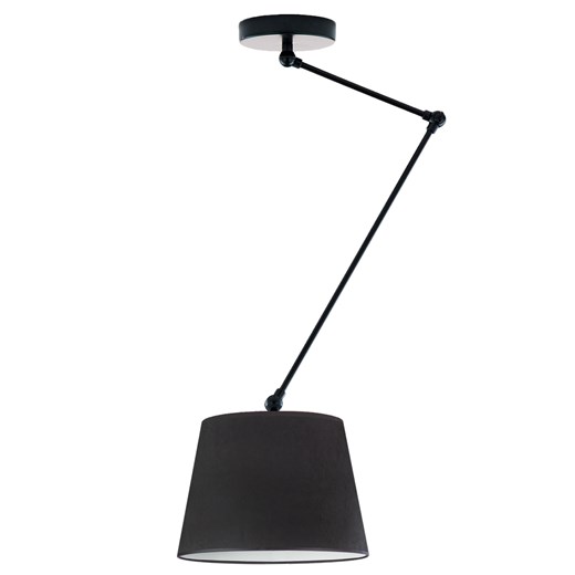 Regulowana lampa sufitowa z długim ramieniem JUMA VELUR w klasycznej czerni ze sklepu Lysne w kategorii Lampy dziecięce - zdjęcie 183584388