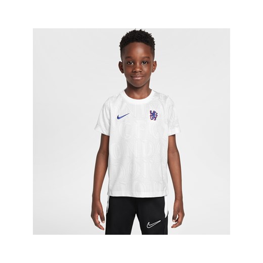 Koszulka piłkarska z krótkim rękawem dla małych dzieci Nike Dri-FIT Chelsea F.C. Academy Pro - Biel ze sklepu Nike poland w kategorii T-shirty chłopięce - zdjęcie 183585218