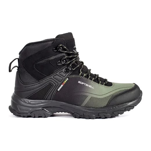 Vico Czarno-zielone buty trekkingowe ze sklepu ButyModne.pl w kategorii Buty trekkingowe dziecięce - zdjęcie 183589206