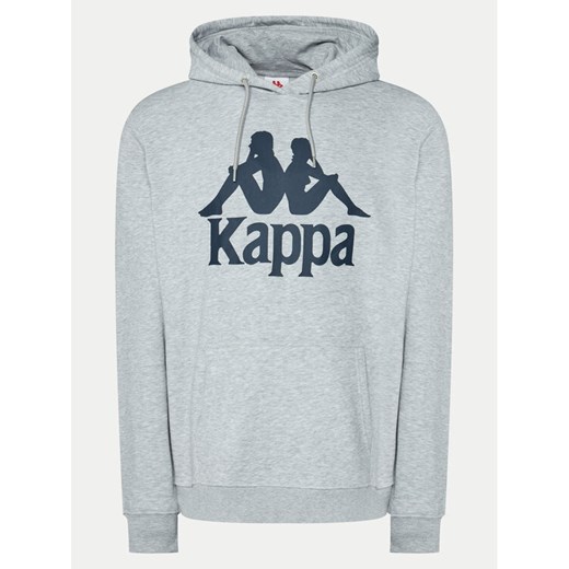 Kappa Bluza 705322 Szary Regular Fit ze sklepu MODIVO w kategorii Bluzy męskie - zdjęcie 183591288