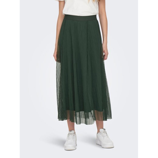 ONLY Spódnica midi 15214303 Zielony Regular Fit ze sklepu MODIVO w kategorii Spódnice - zdjęcie 183591317