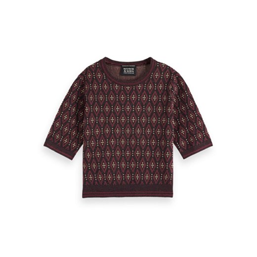 Scotch &amp; Soda Sweter w kolorze bordowym ze sklepu Limango Polska w kategorii Bluzki damskie - zdjęcie 183592275