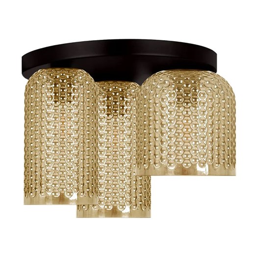 Lampa ze szklanymi kloszami beżowa B8-E78 ze sklepu Edinos.pl w kategorii Lampy sufitowe - zdjęcie 183592295