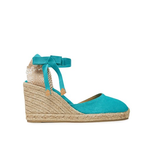 Espadryle Castañer Carina/8/002 021642 Turkusowy ze sklepu eobuwie.pl w kategorii Espadryle damskie - zdjęcie 183592699