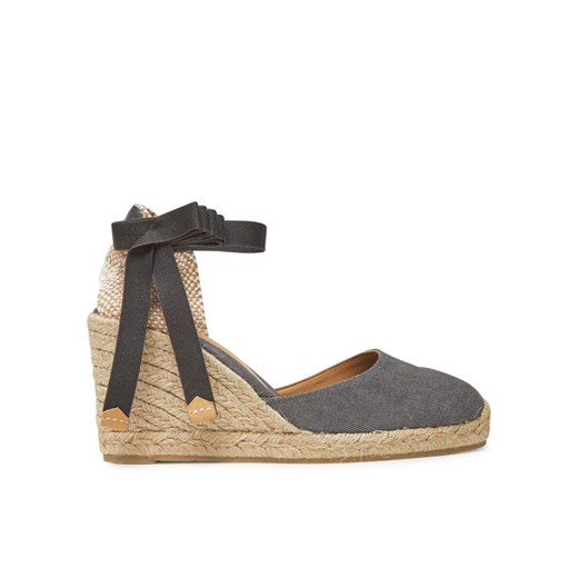 Espadryle Castañer Carina/8/002 021642 Szary ze sklepu eobuwie.pl w kategorii Espadryle damskie - zdjęcie 183592738
