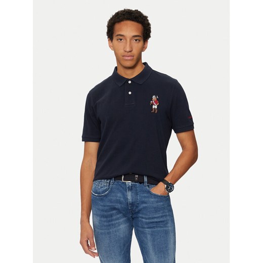 U.S. Polo Assn. Polo MUP3056 Granatowy Regular Fit ze sklepu MODIVO w kategorii T-shirty męskie - zdjęcie 183593305