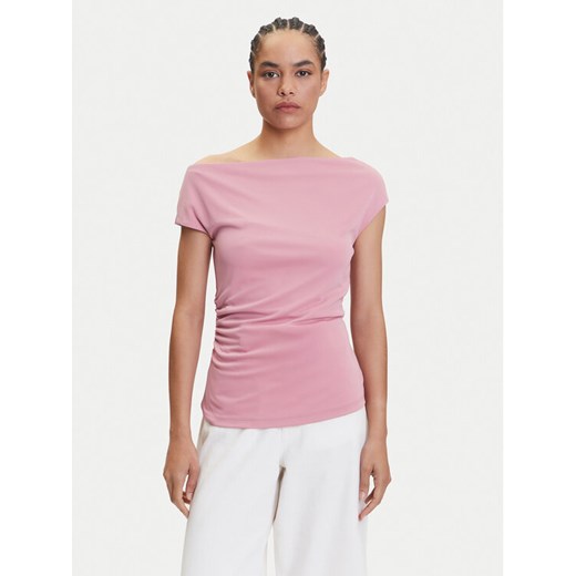 LAUREN RALPH LAUREN Bluzka 2,00964E+11 Różowy Slim Fit ze sklepu MODIVO w kategorii Bluzki damskie - zdjęcie 183593306