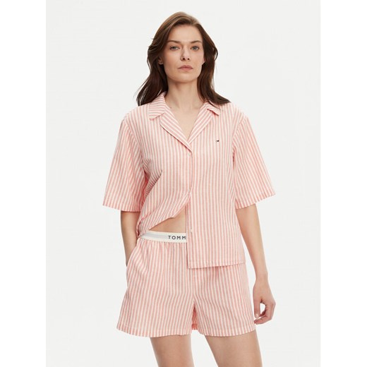 Tommy Hilfiger Piżama UW0UW05799 Pomarańczowy Regular Fit ze sklepu MODIVO w kategorii Piżamy damskie - zdjęcie 183593479